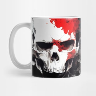 Skull Wild Nature Free Spirit Art Brush Painting Mug